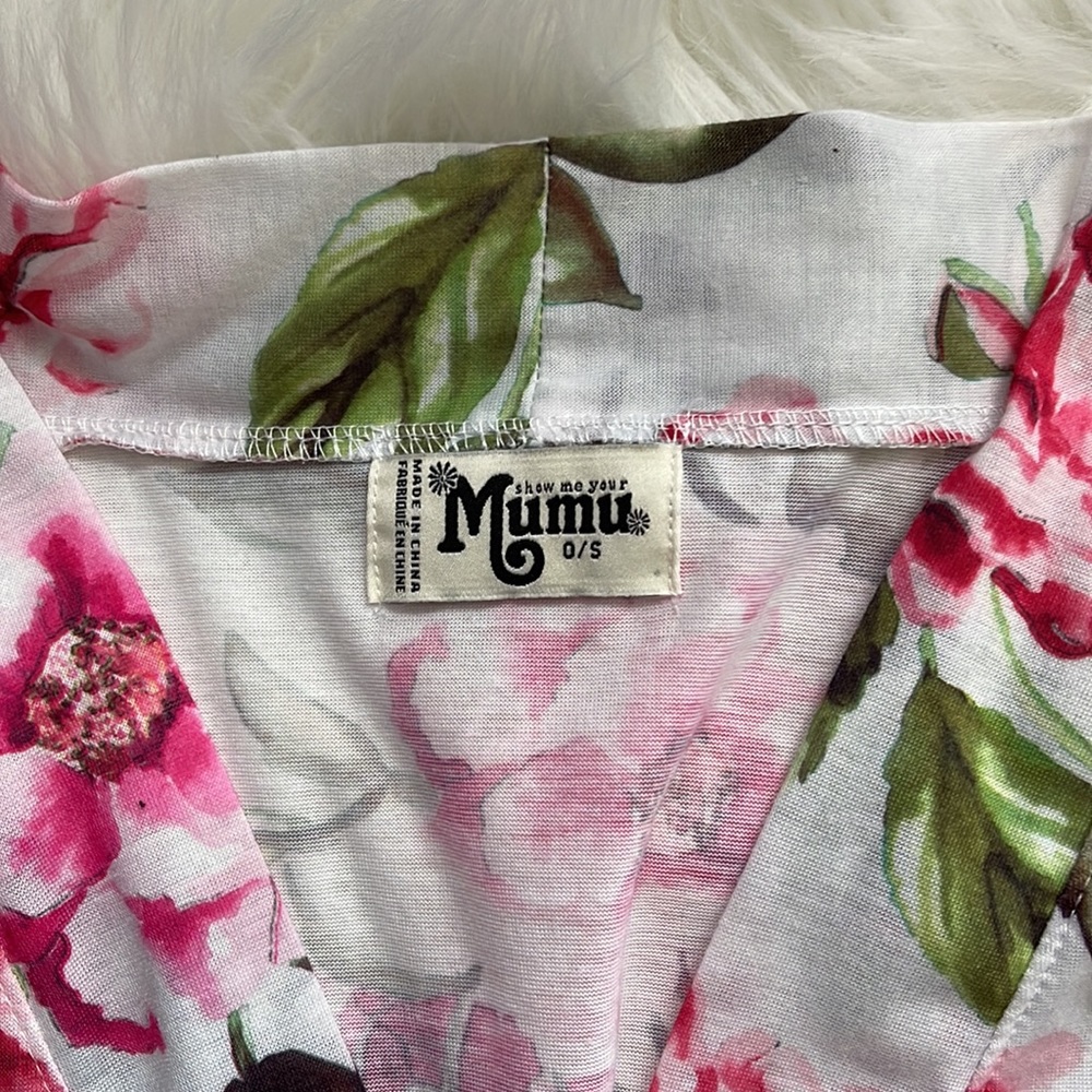Show Me Your MuMu “Brie Robe” Floral Print Size O/S - Picture 7 of 9